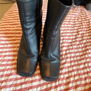 Black Leather Women's Boots